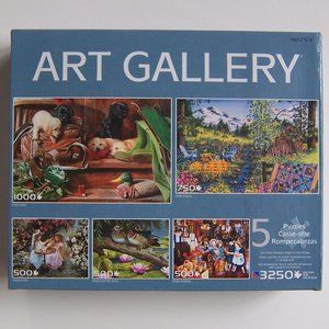 ART GALLERY- Five Jigsaw Puzzle Set